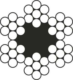 6x7 Galvanizli Çelik Halat